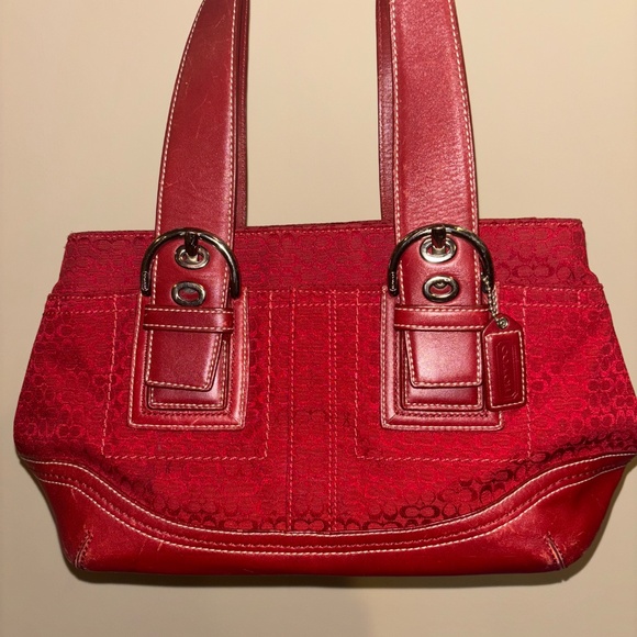 Vintage red coach purse - Picture 2 of 6